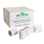 Box of 50 phenol-free credit card rolls for Ingenico Move 3500, ideal for businesses seeking eco-friendly and reliable point-of-sale solutions