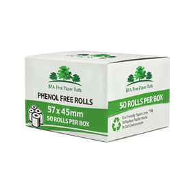 57x45mm BPA Free Credit Card PDQ Rolls (50 Roll Box)