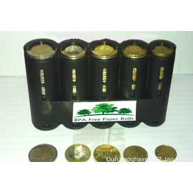 5 Slot Euro Coin Holder