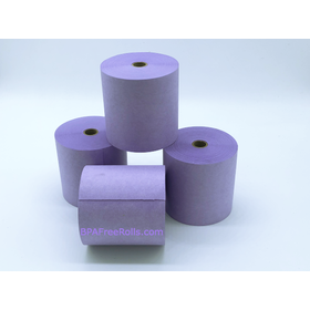 76mm Lilac Wet Strength Laundry Paper Rolls (20 rolls)