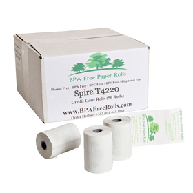 Spire T4220 Credit Card Rolls (50 Rolls)