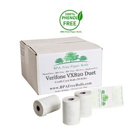 Verifone VX820 Duet Credit Card Rolls (50 Rolls)