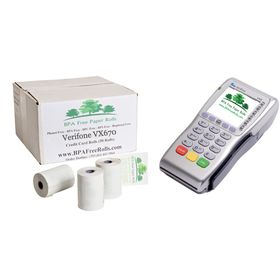 Verifone VX670 Credit Card Rolls (50 Rolls)