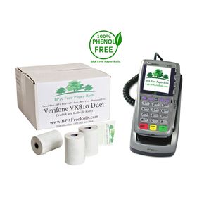 Verifone VX810 Duet Credit Card Rolls (50 Rolls)