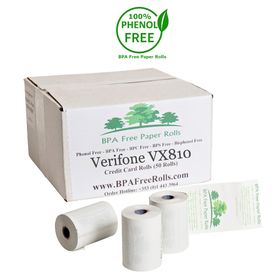 Verifone VX810 Credit Card Rolls (50 Rolls)