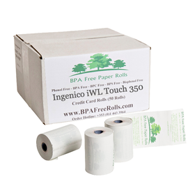 Ingenico iWL Touch 350 Credit Card Machine Paper (50 Rolls)